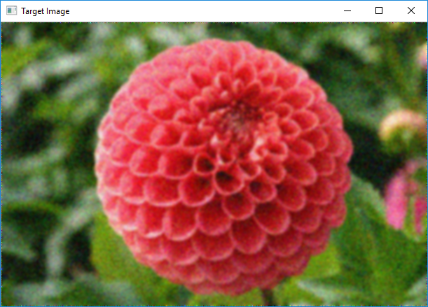 Mean filter (Flower RGB image)